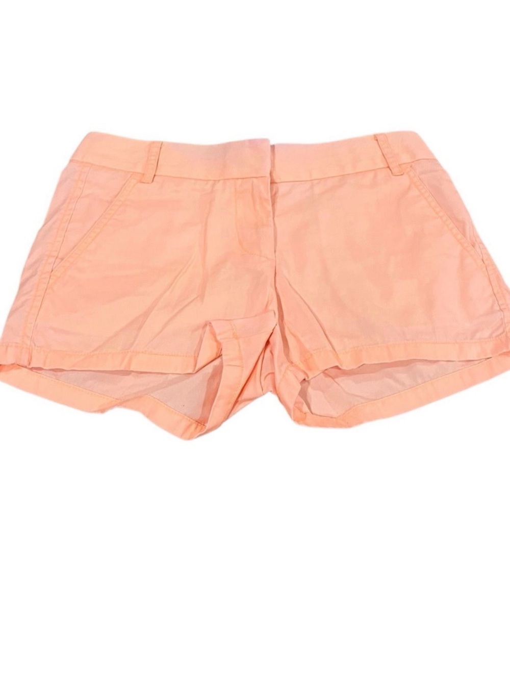 J. Crew Light Peach High-Rise Chino Shorts